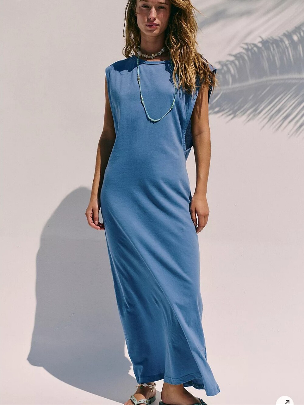 New Free People Sleeveless Blue Maxi Dress - Casual Daywear